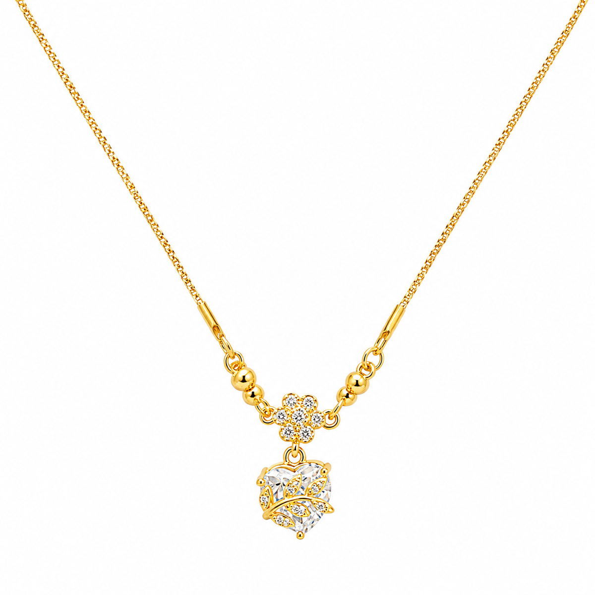 YLOCART Gold Plated White Crystal Bracelet for Women | Elegant Floral Stone Designer Bracelet | Stylish Fashion Jewellery for Party, Wedding & Festive Wear