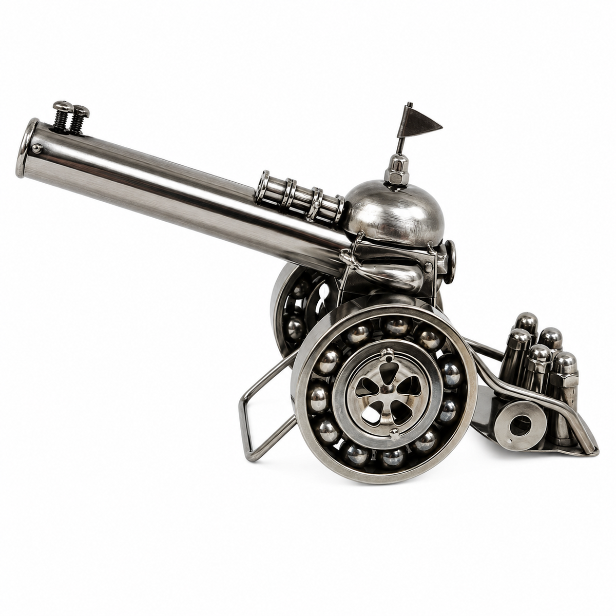 Vintage Metal Cannon Miniature Showpiece for Home & Office
