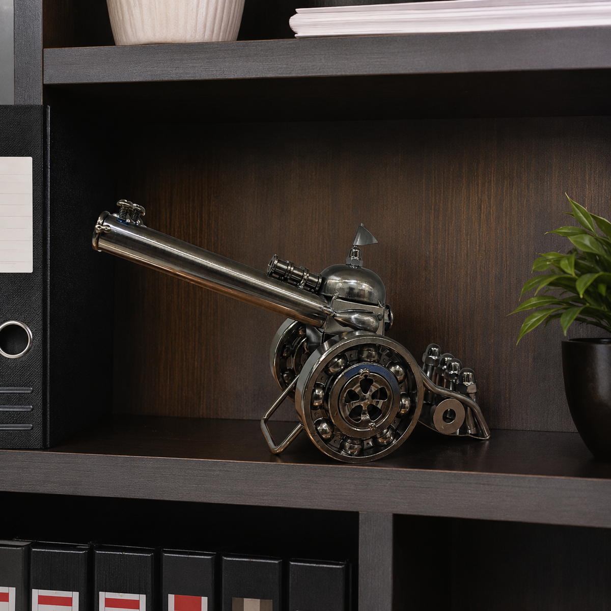 Vintage Metal Cannon Miniature Showpiece for Home & Office