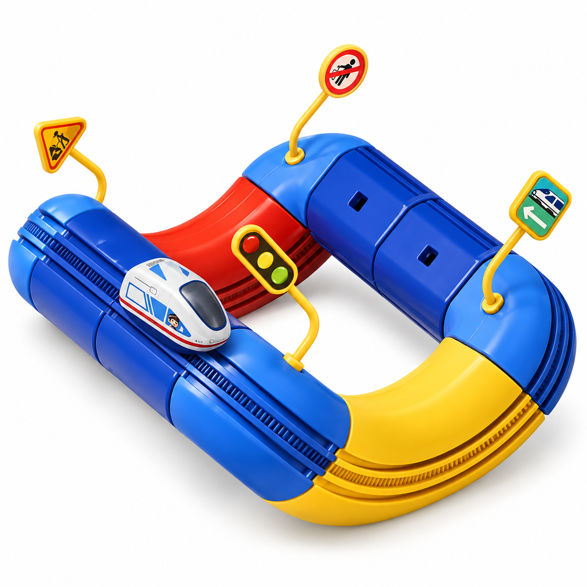 Magic Track Car DIY 3D Building Set for Kids, Modular Railway Track Puzzle with Electric Train, Creative STEM Construction Toy for Boys & Girls, Ages 3+